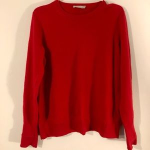 Red Everlane cashmere sweater